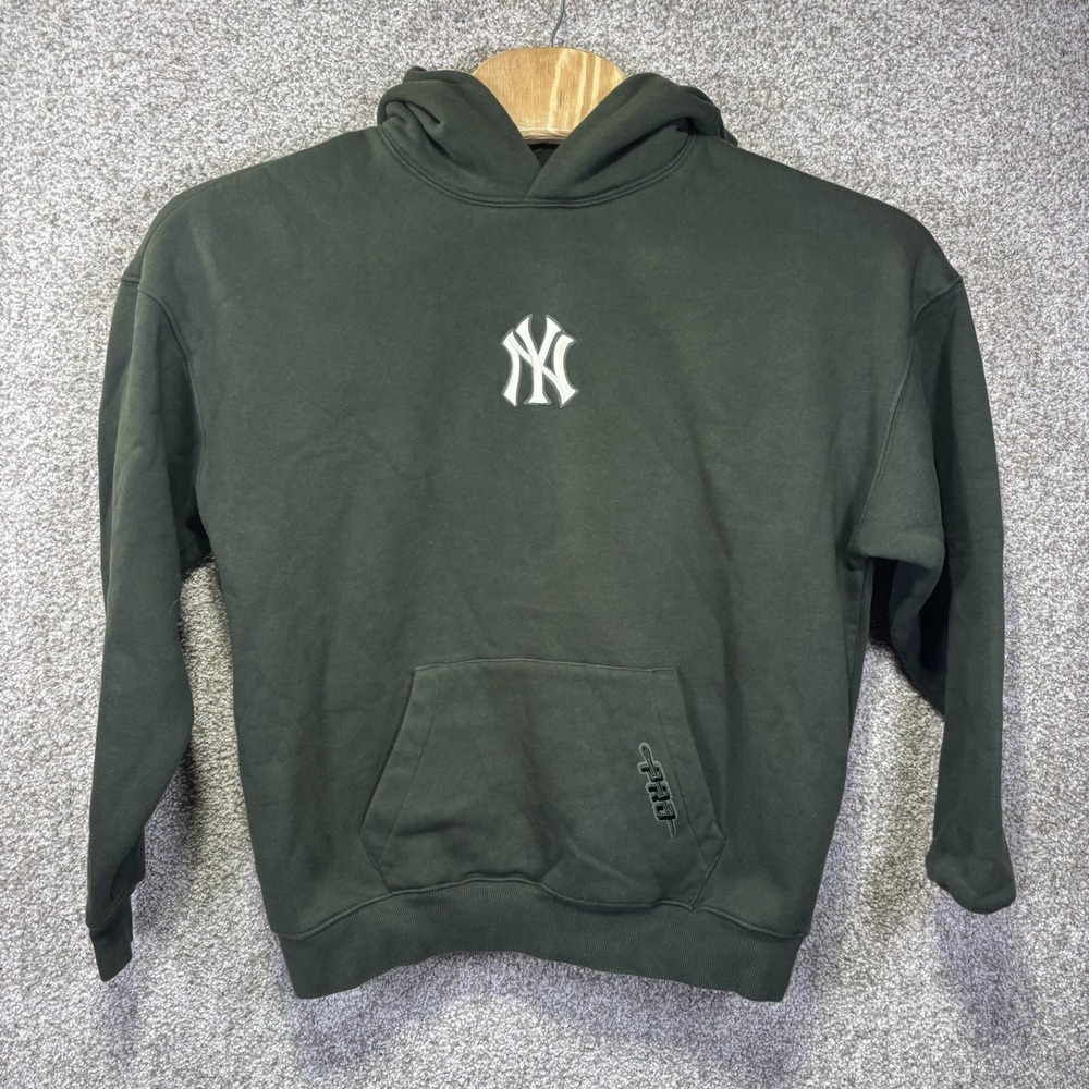 New York Yankees Hoodie Mens Small Green MLB Baseball Pro Standard Pullover
